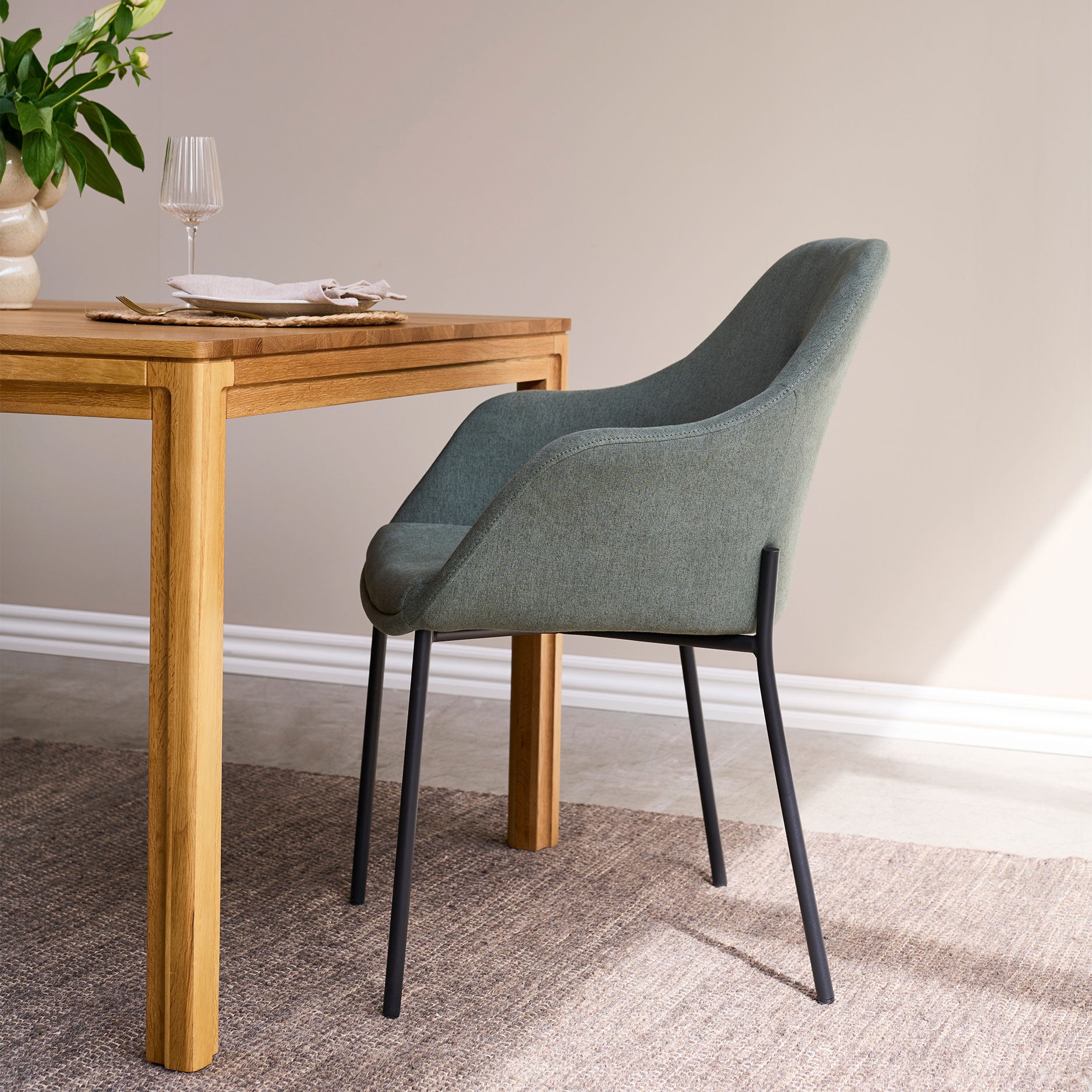 New Age Stuhl m. festen beinen - Stoff